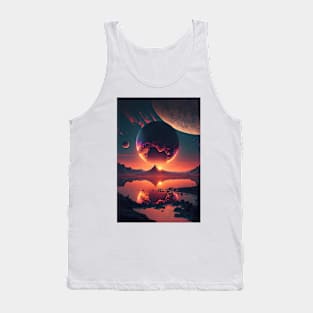 Sunset on mars colony Tank Top